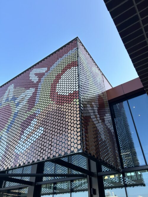 Canberra Hospital Facade with Stainless Steel Cable Mesh